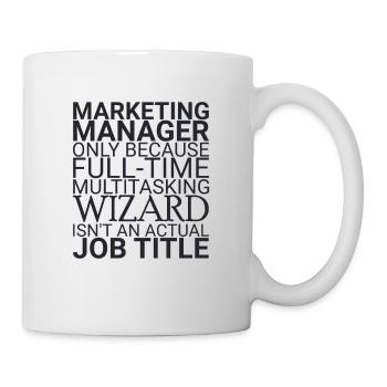 "Marketing Manager Wizard | Marketing" - Mug - white - Right