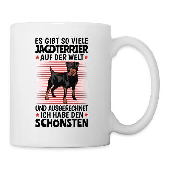 Habe den Besten Jagdterrier Deutscher Jagdterrier - Tasse - Weiß - Rechts