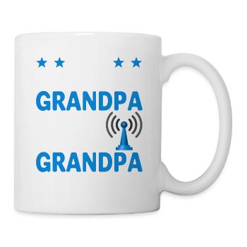 Je suis un grand-père Ham Radio Tout comme normal grand-père e - Mug blanc - blanc - Droite
