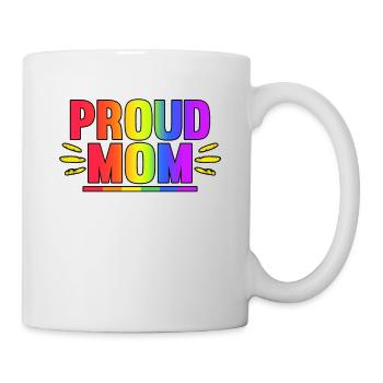 Fière maman LGBT Mois de la fierté Drapeau - Mug blanc - blanc - Droite