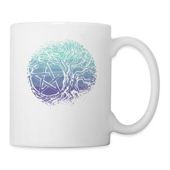 Tree Of Life I Wiccan I Pentacle I Pentagram I - Tasse - Weiß - Rechts