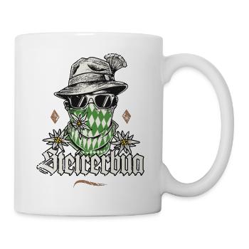 Steirerbua T-Shirt Herren Steiermark Shirt Männer - Tasse - Weiß - Rechts