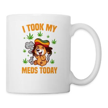 I Took My Meds Today Cannabis THC CBD Ganja - Mug - white - Right