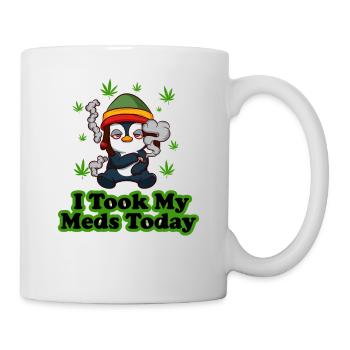 I Took My Meds Today Cannabis THC CBD Ganja - Mug - white - Right