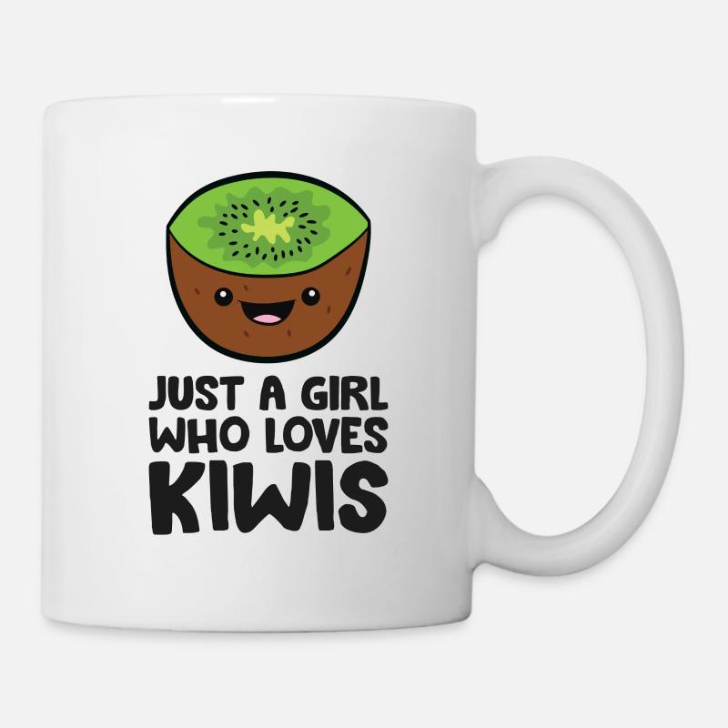 Juste une fille qui aime les kiwis - Mug blanc - blanc