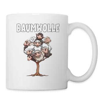 Baumwolle Schafe für einen Schafliebhaber - Tasse - Weiß - Rechts