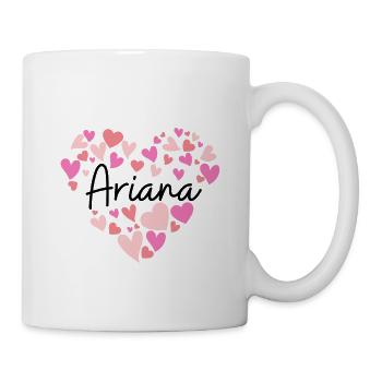 Ich liebe Ariana - Tasse - Weiß - Rechts