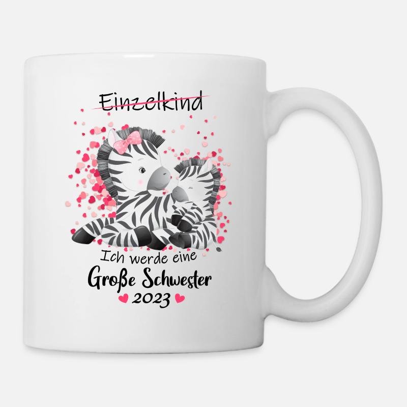 Ich Werde Eine Große Schwester 2023 - Tasse - Weiß