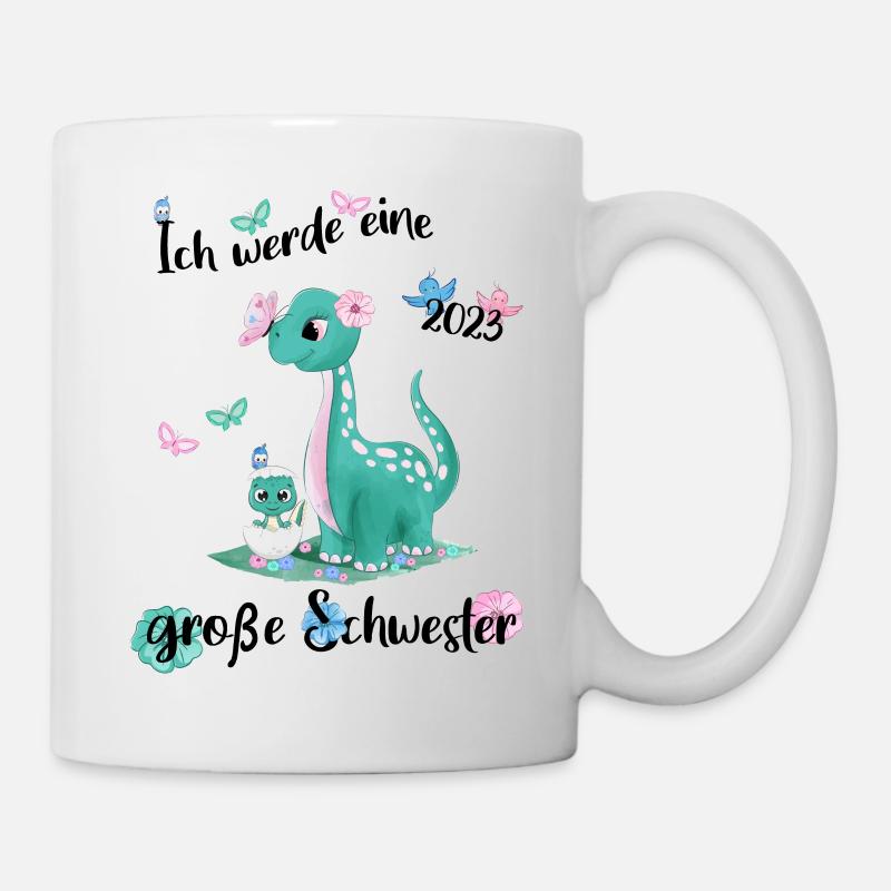 Ich Werde Eine Große Schwester 2023 - Tasse - Weiß