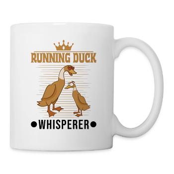 Running Duck Whisperer Laufente - Mug - white - Right