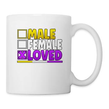 Male Female Loved LGBT Pride Month - Mug - white - Right
