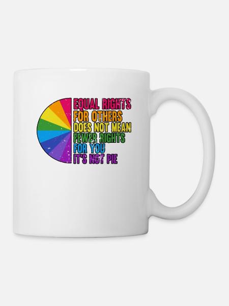 Equal Rights For Others LGBT Bi Pride Month - Tasse - Weiß