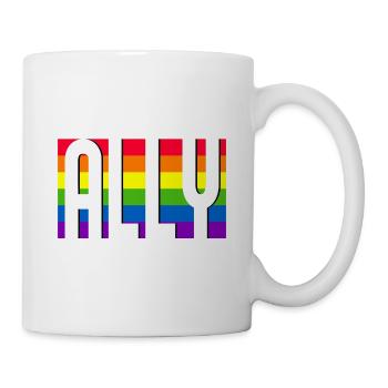 Ally LGBT Pride Mois Gay Bi Trans - Mug blanc - blanc - Droite