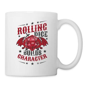 Personnage Stylo et papier Jeu de rôle sur table - Mug blanc - blanc - Droite