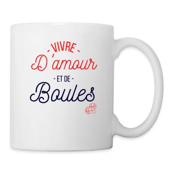 Idée Cadeau pétanque humoristique humour bouliste - Mug blanc - blanc - Droite