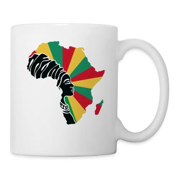 Guinée Drapeau Afrique Carte Patrimoine Ethnique Noir - Mug blanc - blanc - Droite