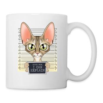 Devon Rex Cat Mom - Chère maman que je peux expliquer - Mug blanc - blanc - Droite