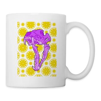 Totenkopf Kawaii Pastell Goth Festival Techno - Tasse - Weiß - Rechts