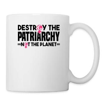 Feminism Equality Women's Power Slogan - Mug - white - Right