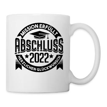 Schulabschluss Abschluss 2022 - Tasse - Weiß - Rechts