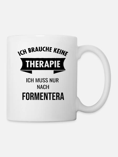 Formentera Balearen Urlaub Insel Geschenk - Tasse - Weiß