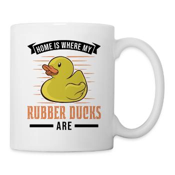 Home is where my Rubber ducks are Rubber Duck - Mug - white - Right