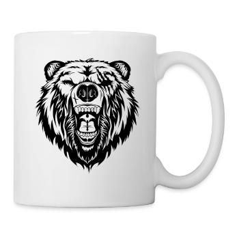 Ours Grizzly Ours Ours brun Faune Sauvage - Mug blanc - blanc - Droite