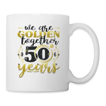 Nous sommes Golden Together 50 ans anniversaire de mariage - Mug blanc - blanc - Droite
