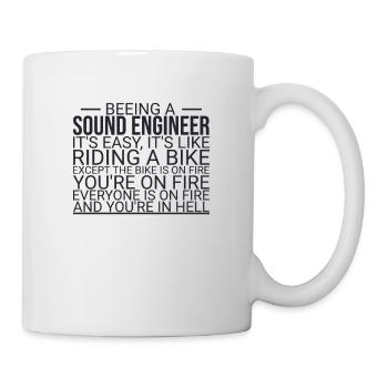 "Sound Engineer Hell | Tontechnik" - Tasse - Weiß - Rechts