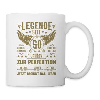 Legende seit 50 Jahren 50. Geburtstag - Tasse - Weiß - Rechts