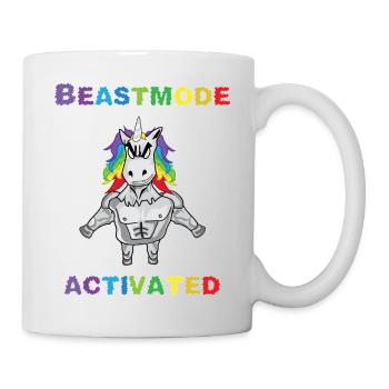 Unicorn Bodybuilder Beastmode Gym - Mug - white - Right
