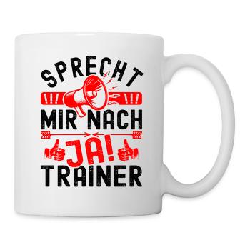 Fußballtrainer Fußball Trainer Volleyball Football - Tasse - Weiß - Rechts