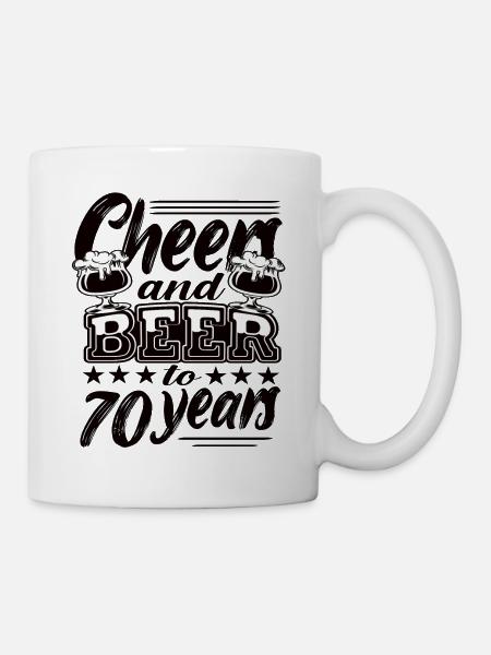 70 Geburtstag - Tasse - Weiß