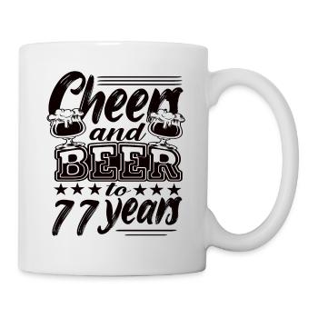 77 birthday - Mug - white - Right