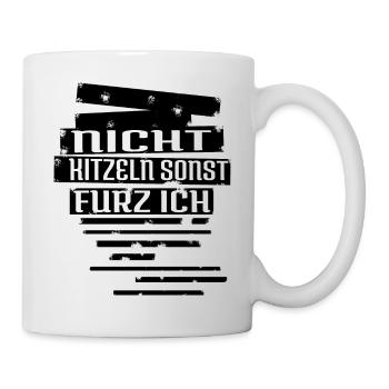 coronakrise blechblasinstrument geschenk statement - Tasse - Weiß - Rechts