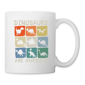 Dinosaurier sind großartig - Tasse - Weiß - Rechts