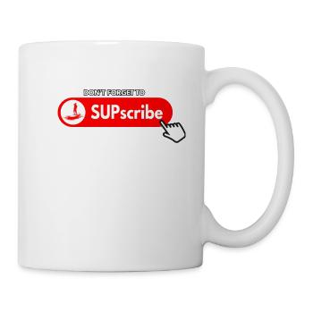 N’oubliez pas de vous abonner - Mug blanc - blanc - Droite