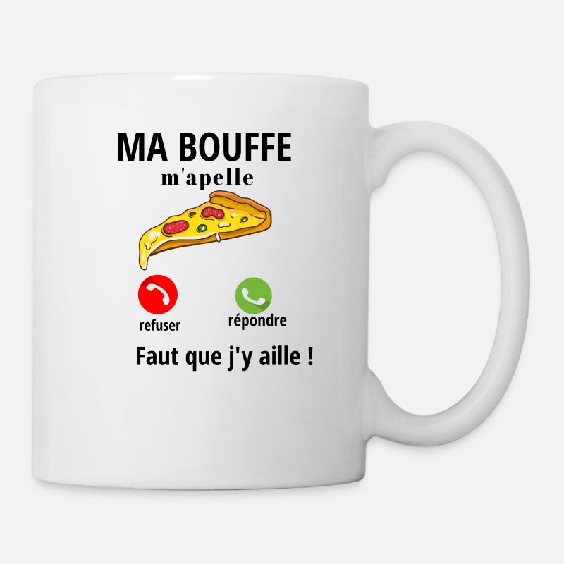 MA BOUFFE M'APELLE - Mug blanc - blanc
