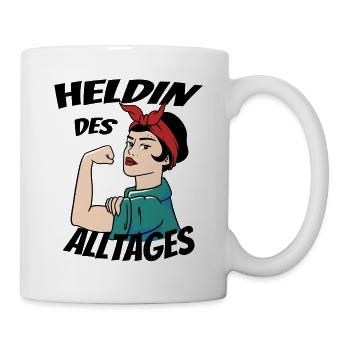 Heldin des Alltags Frauentag - Tasse - Weiß - Rechts