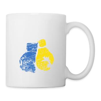 Gants De Boxe Ukraine Drapeau Stand With Ukraine - Mug blanc - blanc - Droite