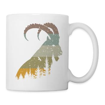 Steinbock - Tasse - Weiß - Rechts