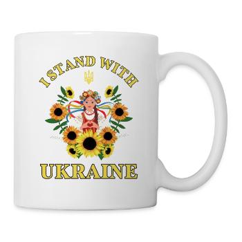 I stand with Ukraine - Be there for Ukraine - Mug - white - Right