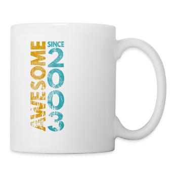 Génial depuis 2003 - Mug blanc - blanc - Droite