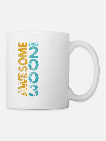 Awesome since 2003 - Tasse - Weiß