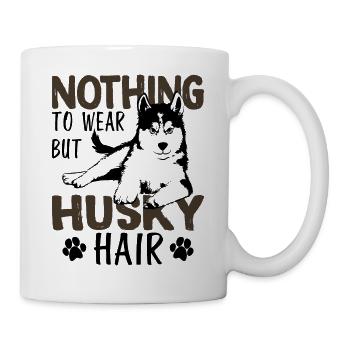Husky Haar - Tasse - Weiß - Rechts