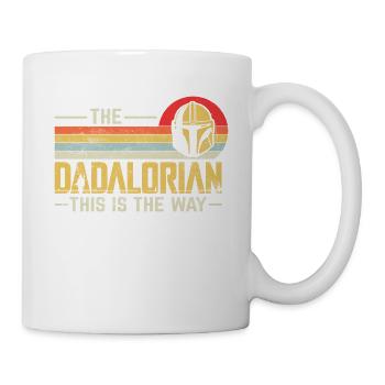 the dadalorian this is the way. gift, fathers day - Mug - white - Right