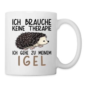 Lustiges Afrikanischer Weißbauchigel Igel Kostüm - Tasse - Weiß - Rechts