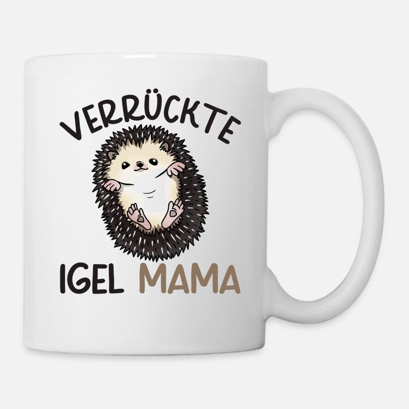 Lustiges Afrikanischer Weißbauchigel Igel Kostüm - Tasse - Weiß