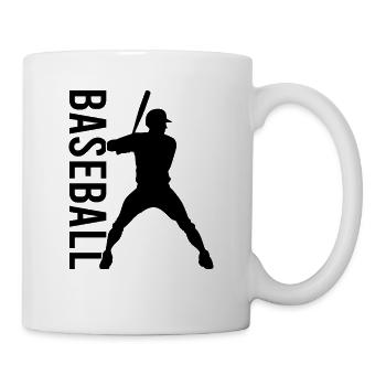 Base-ball - Mug blanc - blanc - Droite