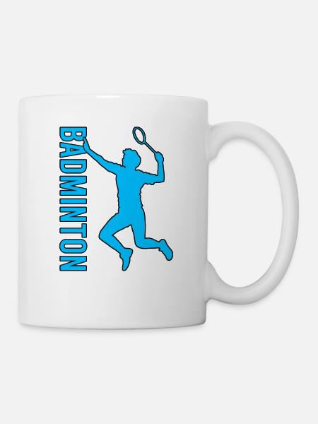 Badminton - Tasse - Weiß